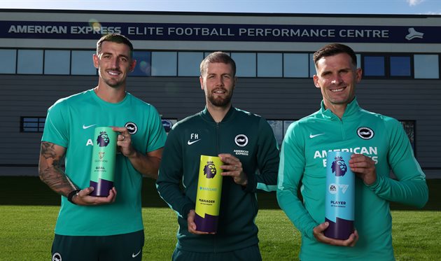 Льюїс Данк, Фабіан Гюрцелер і Паскаль Гросс, x.com/premierleague