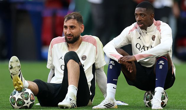 Джанлуїджі Доннарумма та Усман Дембеле, gettyimages
