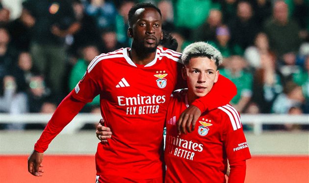 Омонія — Бенфіка, x.com/SLBenfica