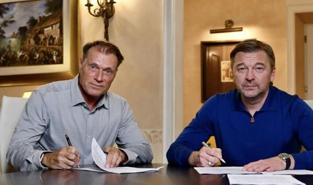 Патріка ван Леувен та Сергій Палкін, фото ФК ШАХТАР ДОНЕЦЬК