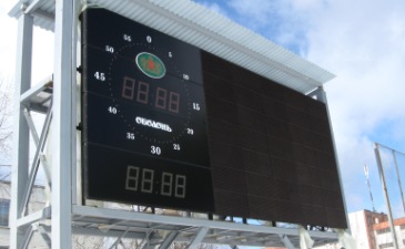Новое табло на стадионе Оболонь, фото Владимира Мыленко