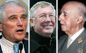 Крайний справа - диктатор Франко