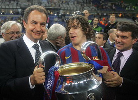 Сапатеро, Пуйоль и Лапорта