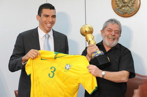 Лусио и президент Бразилии