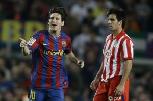 Месси и Хурадо, фото Reuters