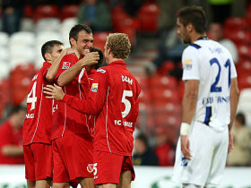 Игроки Энерги празднуют успех, фото kicker.de