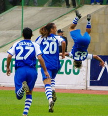 Жаба забивает и празднует, fcbaku.com