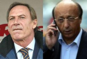 Моджи справа, Земан слева