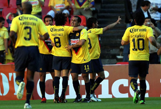 Америка отмечает успех, фото mediotiempo.com