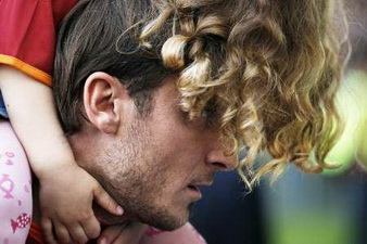 Тотти с дочуркой, фото Reuters