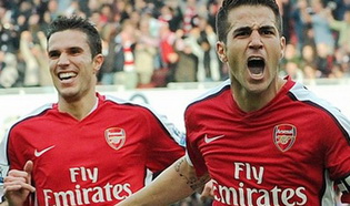 Сеск и Ван Перси, arsenalfc.com